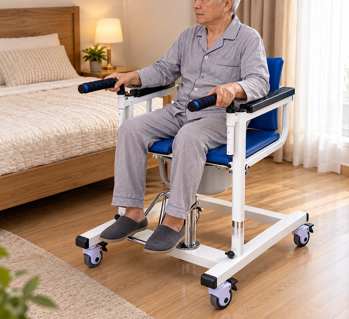 chaise de transfert pour les malades