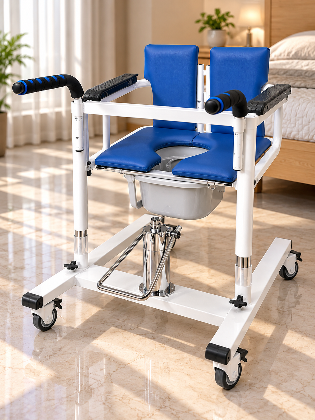 chaise de transfert pour les malades
